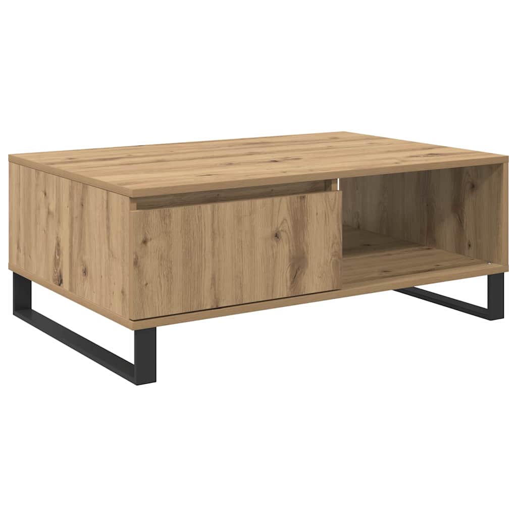vidaXL Coffee Table Artisan Oak 90 x 60 x 35 cm Engineered Wood 2
