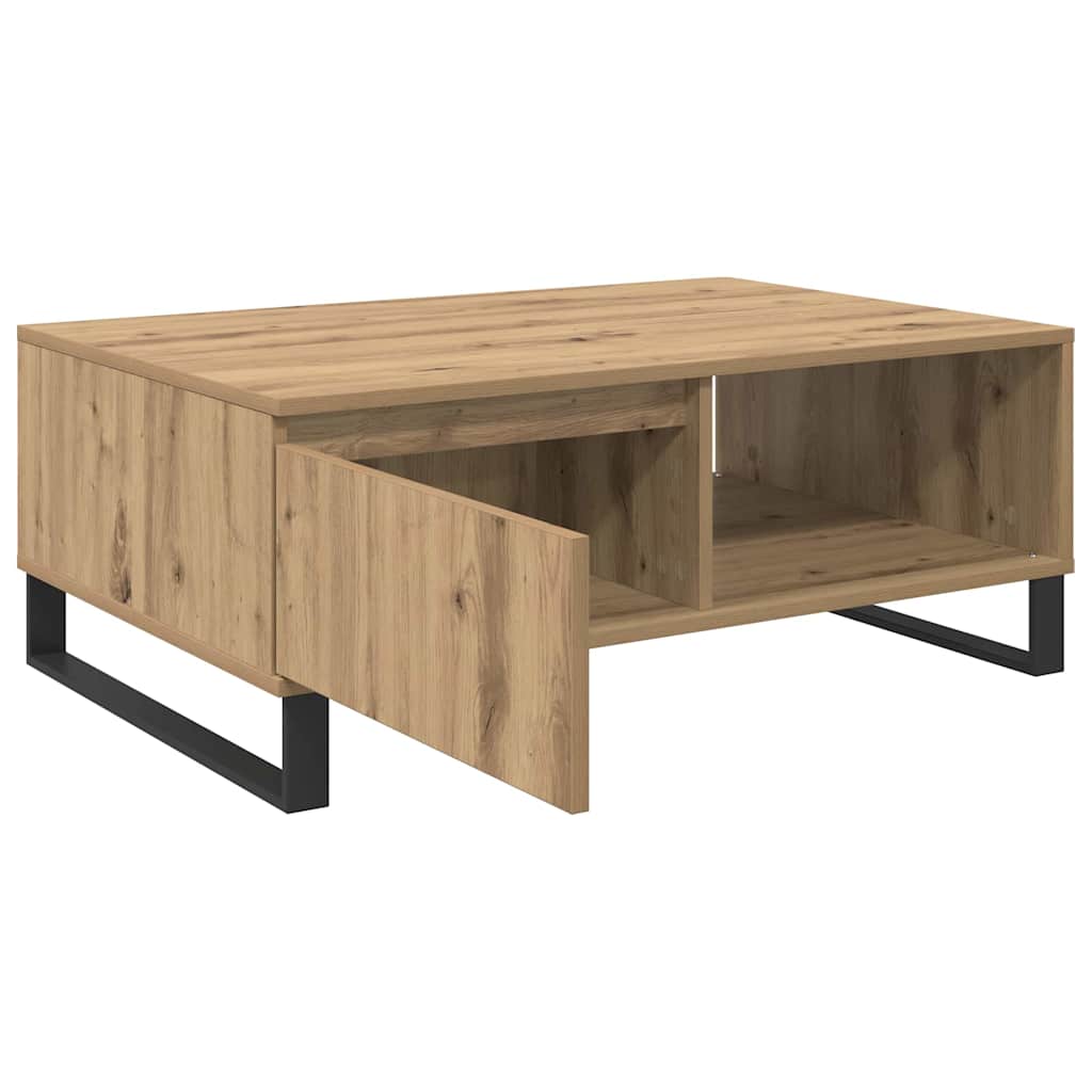 vidaXL Coffee Table Artisan Oak 90 x 60 x 35 cm Engineered Wood 5