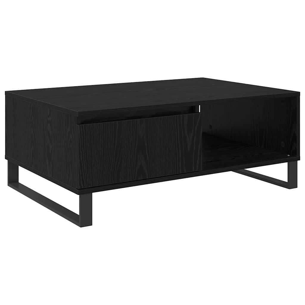 vidaXL Coffee Table Black Oak 90 x 60 x 35 cm Engineered Wood 2