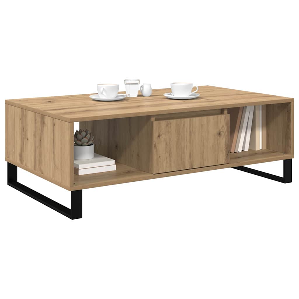 Coffee Table 104x60x35 cm Engineered Wood Artisan oak