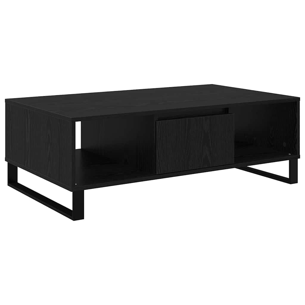 vidaXL Coffee Table Black Oak 104 x 60 x 35 cm Engineered Wood 2