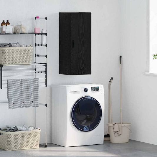 Wall Mounted Cabinet 34,5x34x90 cm Black oak
