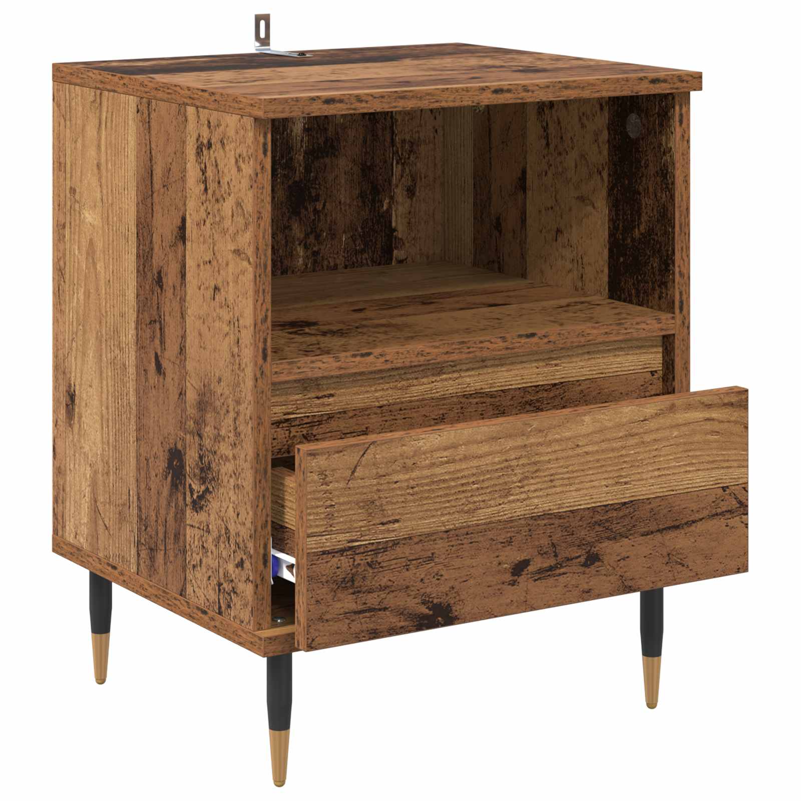 vidaXL Bedside Cabinet 2 pcs Old Wood 40 x 35 x 50 cm Engineered Wood 5