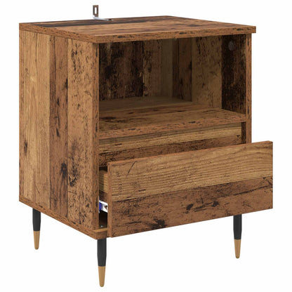 vidaXL Bedside Cabinet 2 pcs Old Wood 40 x 35 x 50 cm Engineered Wood 5