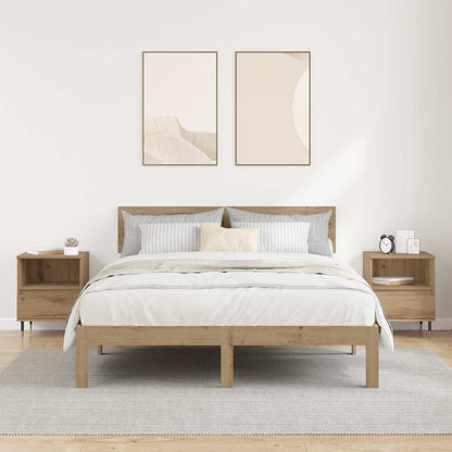 vidaXL Bedside Cabinet 2 pcs Artisan Oak 40 x 35 x 50 cm 4
