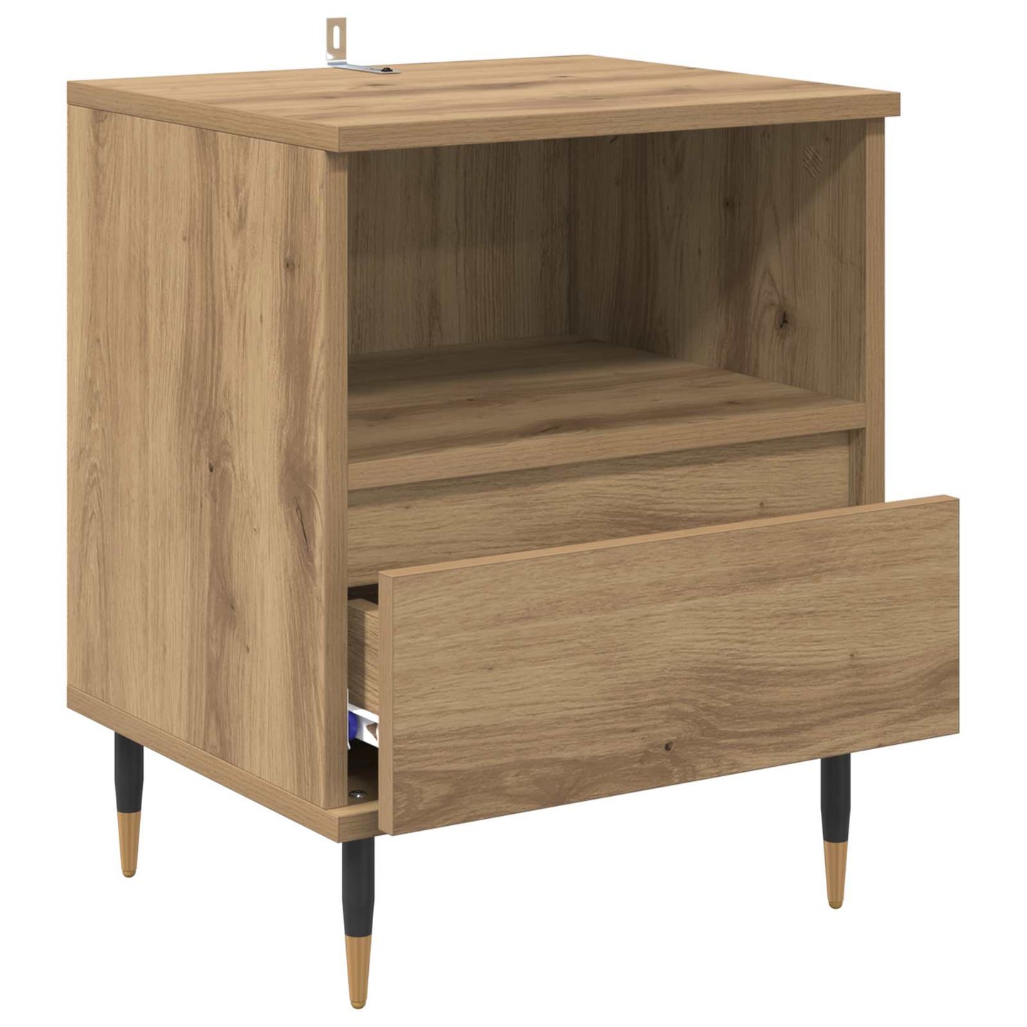 vidaXL Bedside Cabinet 2 pcs Artisan Oak 40 x 35 x 50 cm 5