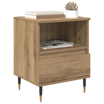 vidaXL Bedside Cabinet 2 pcs Artisan Oak 40 x 35 x 50 cm 3