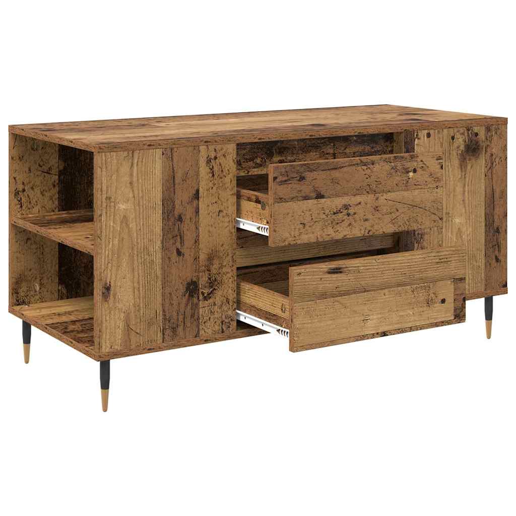 vidaXL Coffee Table Old Wood 102 x 44.5 x 50 cm Engineered Wood 5