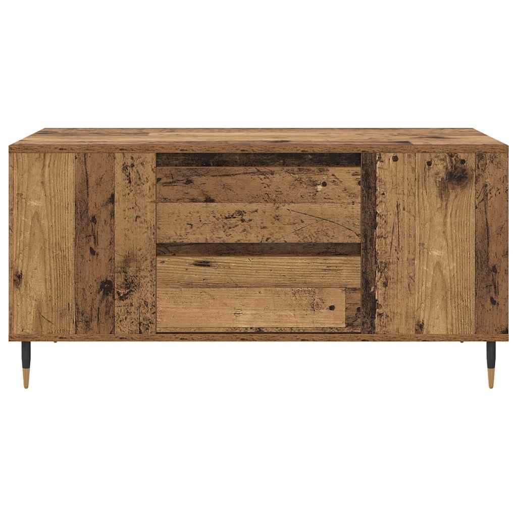 vidaXL Coffee Table Old Wood 102 x 44.5 x 50 cm Engineered Wood 6