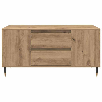vidaXL Coffee Table Artisan Oak 102 x 44.5 x 50 cm Engineered Wood 6