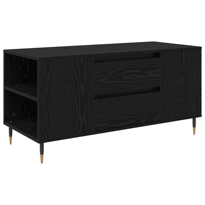 vidaXL Coffee Table Black Oak 102 x 44.5 x 50 cm Engineered Wood 2