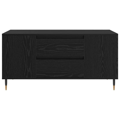 vidaXL Coffee Table Black Oak 102 x 44.5 x 50 cm Engineered Wood 6