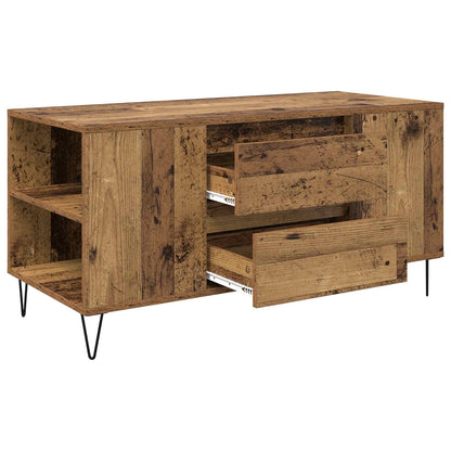 vidaXL Coffee Table Old Wood 102 x 44.5 x 50 cm Engineered Wood 5