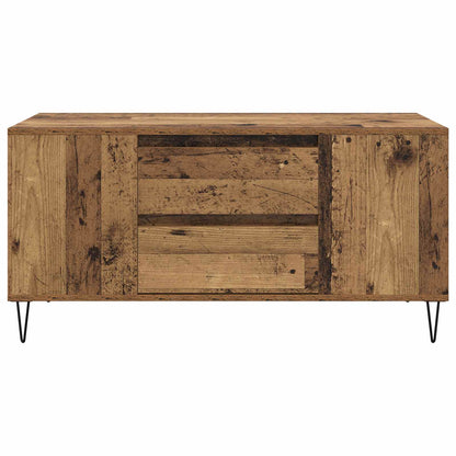 vidaXL Coffee Table Old Wood 102 x 44.5 x 50 cm Engineered Wood 6