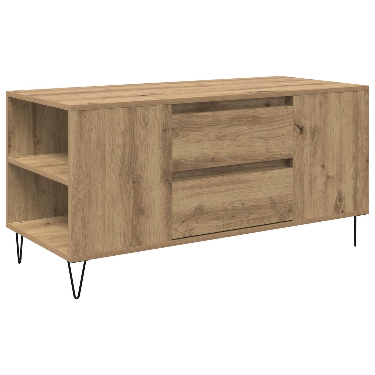 vidaXL Coffee Table Artisan Oak 102 x 44.5 x 50 cm Engineered Wood 2
