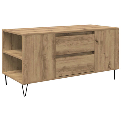 vidaXL Coffee Table Artisan Oak 102 x 44.5 x 50 cm Engineered Wood 2