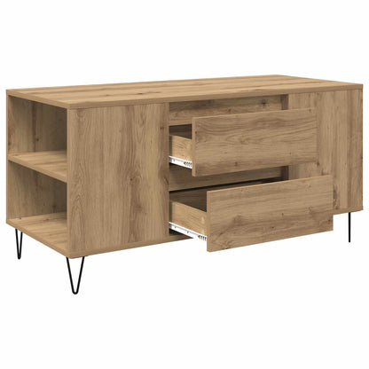 vidaXL Coffee Table Artisan Oak 102 x 44.5 x 50 cm Engineered Wood 5