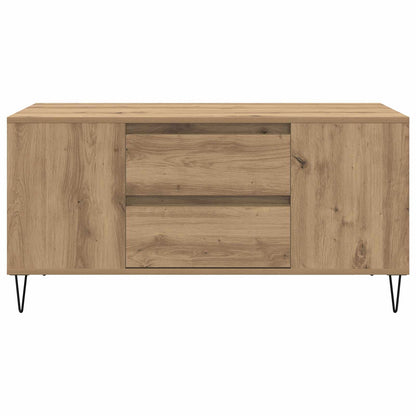 vidaXL Coffee Table Artisan Oak 102 x 44.5 x 50 cm Engineered Wood 6