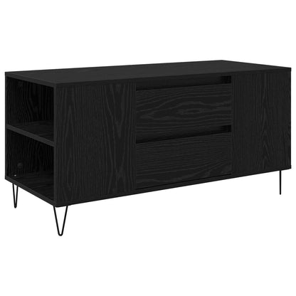 vidaXL Coffee Table Black Oak 102 x 44.5 x 50 cm Engineered Wood 2