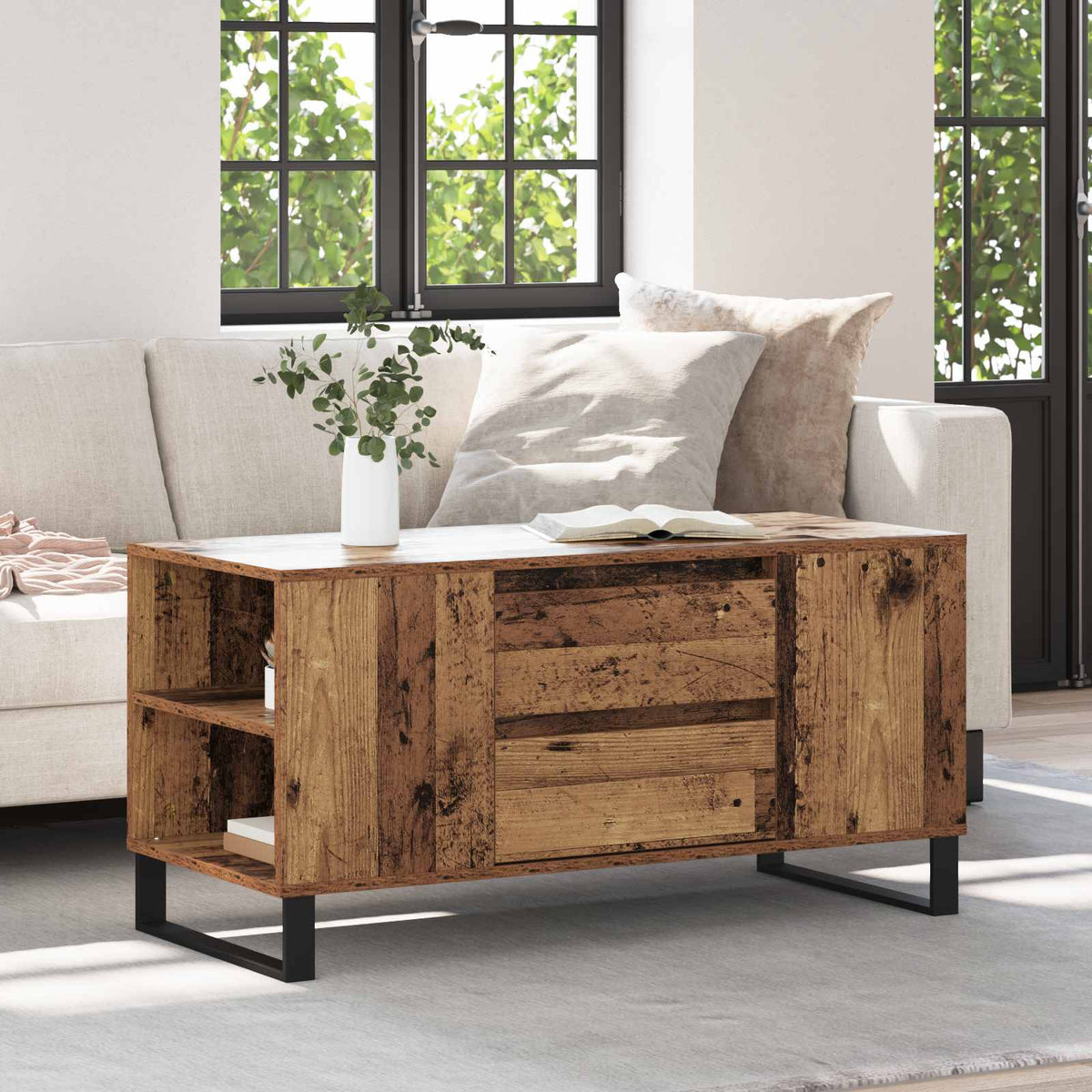 vidaXL Coffee Table 102x44.5x50 cm Engineered Wood