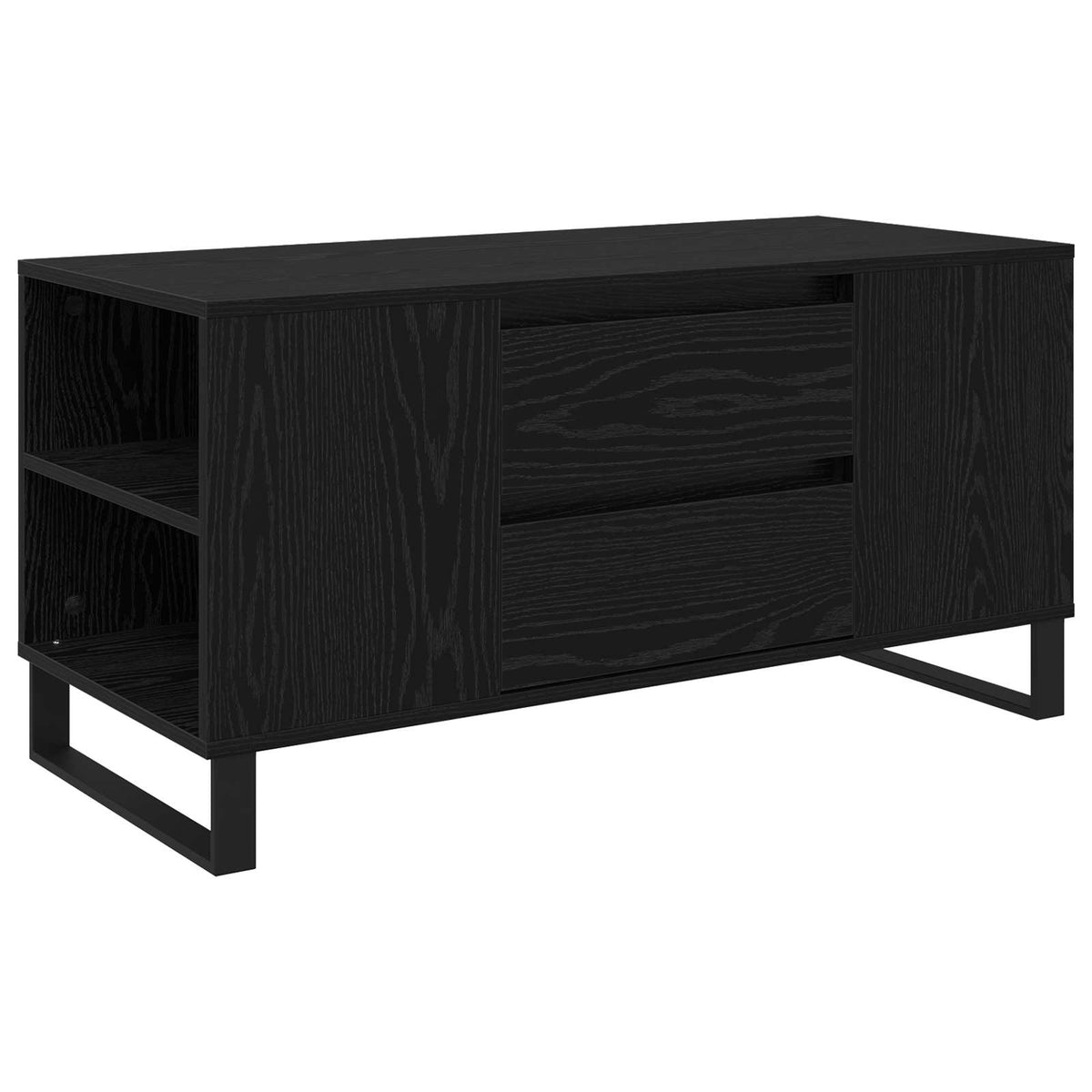Coffee Table 102x44,5x50 cm Engineered Wood Black oak