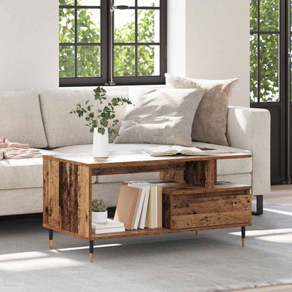 vidaXL Coffee Table Old Wood 90 x 49 x 45 cm Engineered Wood 1