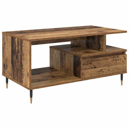 vidaXL Coffee Table Old Wood 90 x 49 x 45 cm Engineered Wood 2