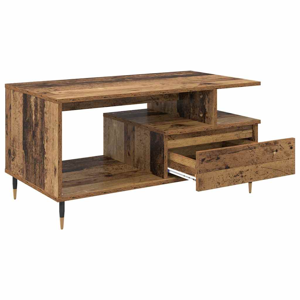 vidaXL Coffee Table Old Wood 90 x 49 x 45 cm Engineered Wood 5