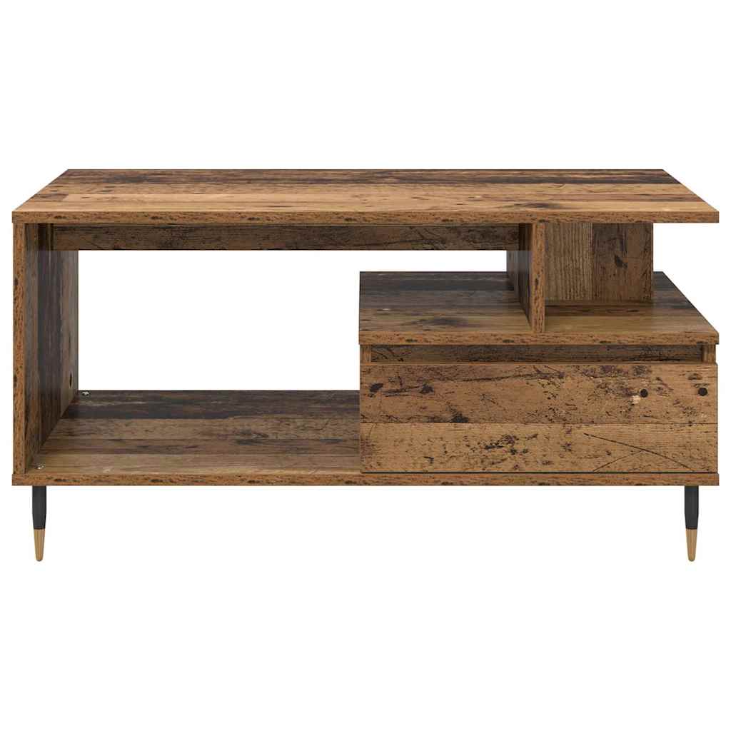vidaXL Coffee Table Old Wood 90 x 49 x 45 cm Engineered Wood 6