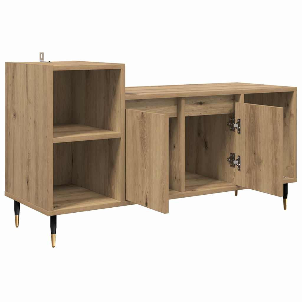 vidaXL TV Cabinet 100 x 35 x 55 cm Artisan Oak Engineered Wood 5