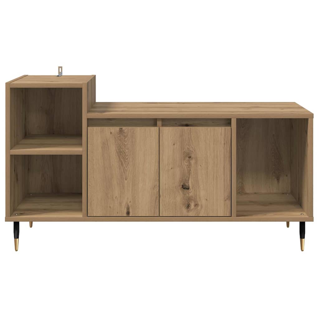 vidaXL TV Cabinet 100 x 35 x 55 cm Artisan Oak Engineered Wood 6
