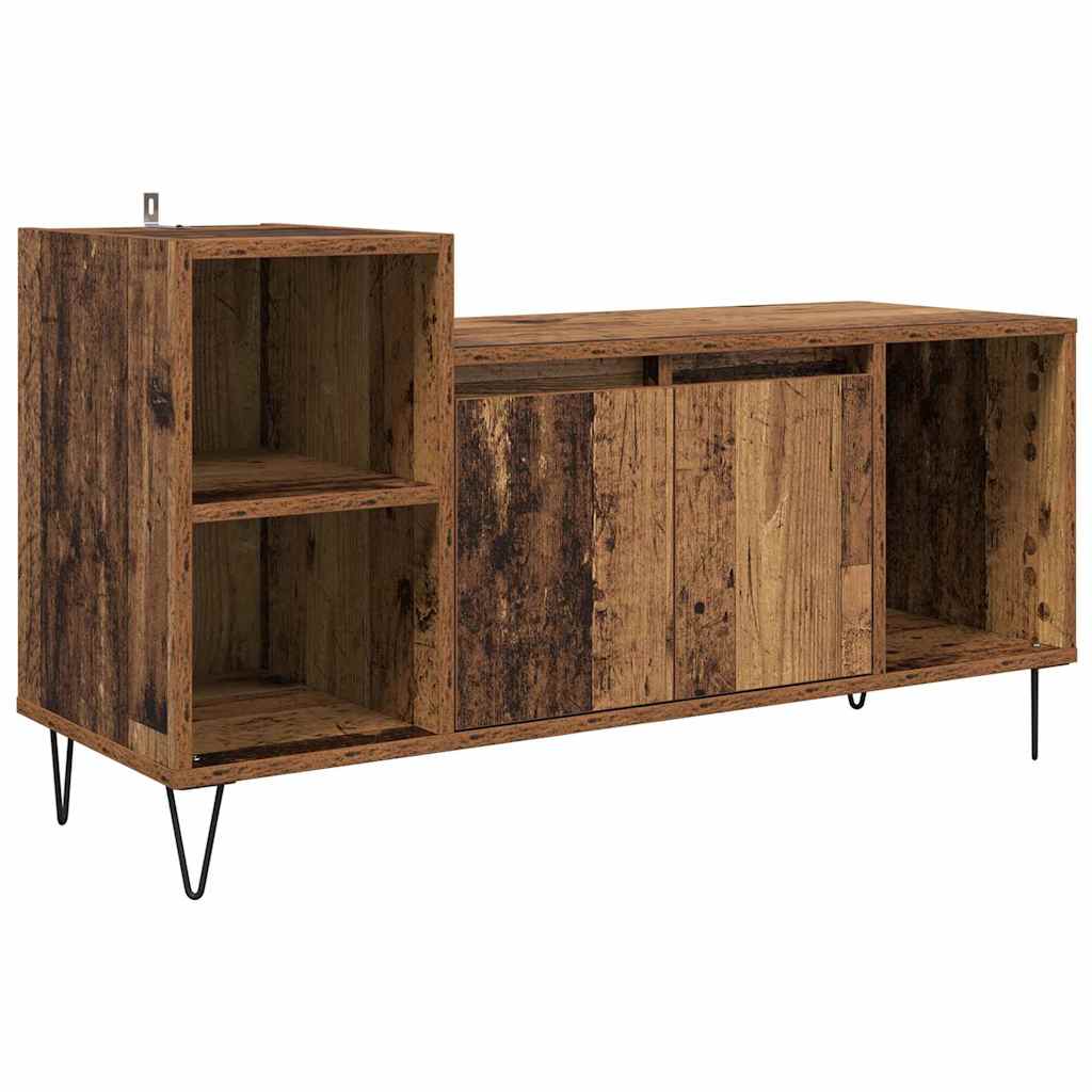 vidaXL TV Cabinet 100 x 35 x 55 cm Old Wood Engineered Wood 2
