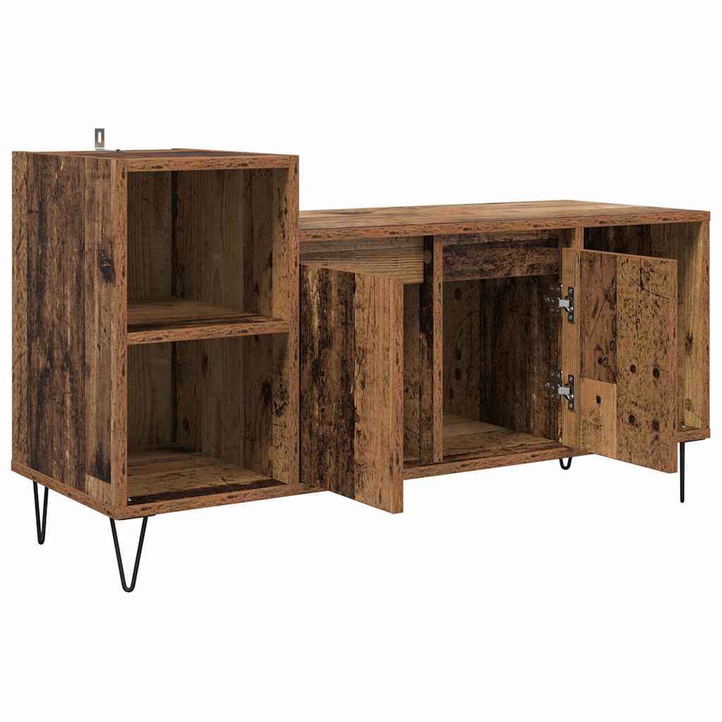vidaXL TV Cabinet 100 x 35 x 55 cm Old Wood Engineered Wood 5