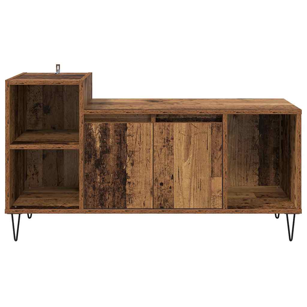 vidaXL TV Cabinet 100 x 35 x 55 cm Old Wood Engineered Wood 6