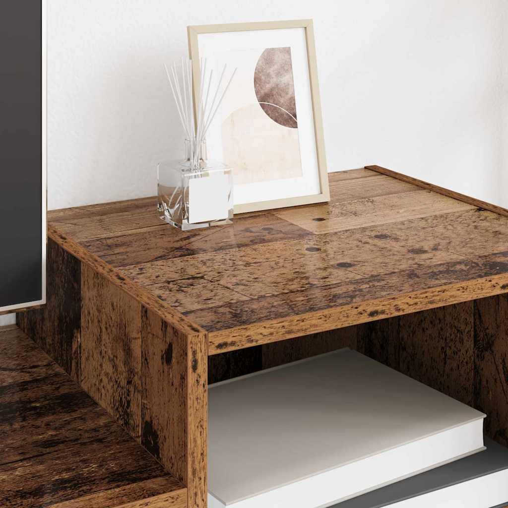 vidaXL TV Cabinet 160 x 35 x 55 cm Old Wood Engineered Wood 4