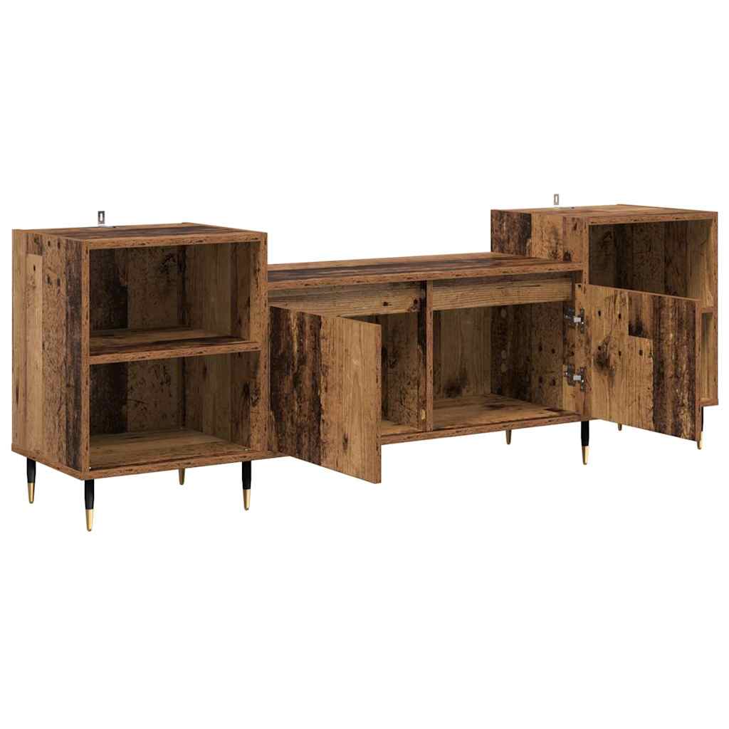 vidaXL TV Cabinet 160 x 35 x 55 cm Old Wood Engineered Wood 5