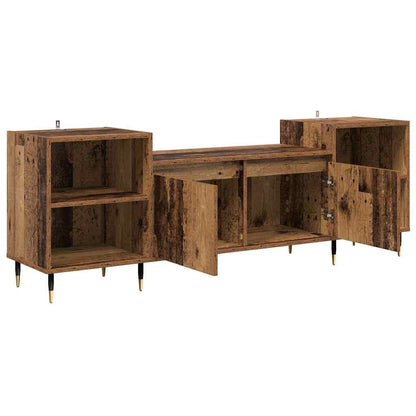 vidaXL TV Cabinet 160 x 35 x 55 cm Old Wood Engineered Wood 5