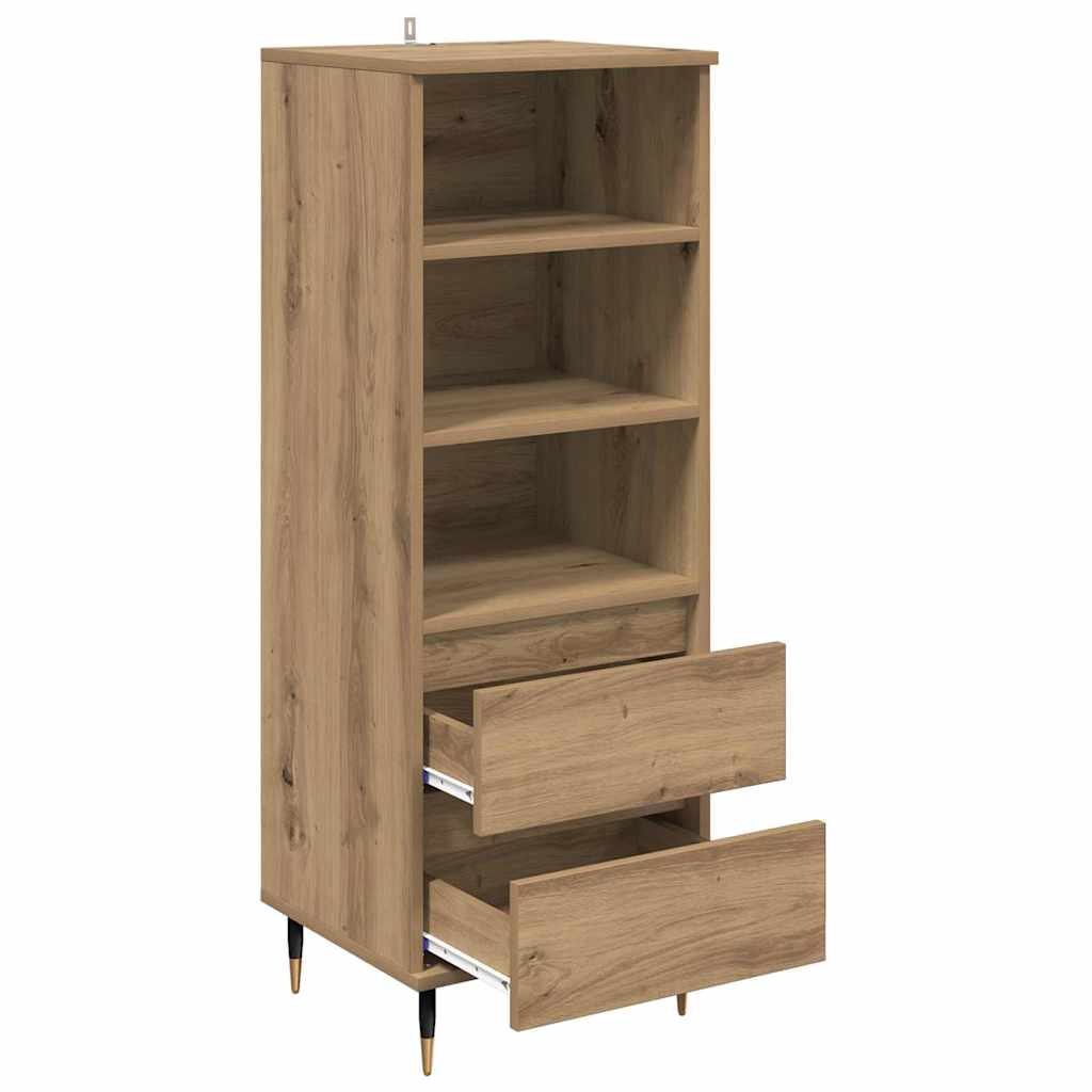 vidaXL Highboard Artisan Oak 40 x 36 x 110 cm Engineered Wood 5