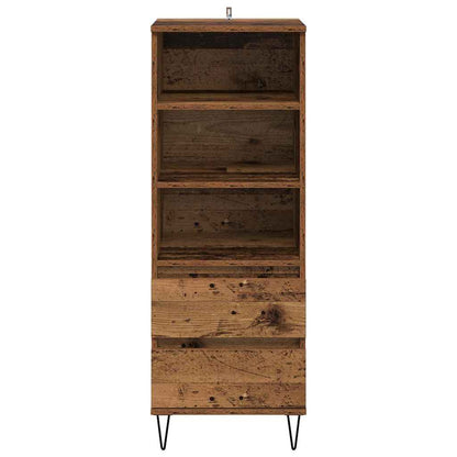 vidaXL Highboard Old Wood 40 x 36 x 110 cm Engineered Wood 6