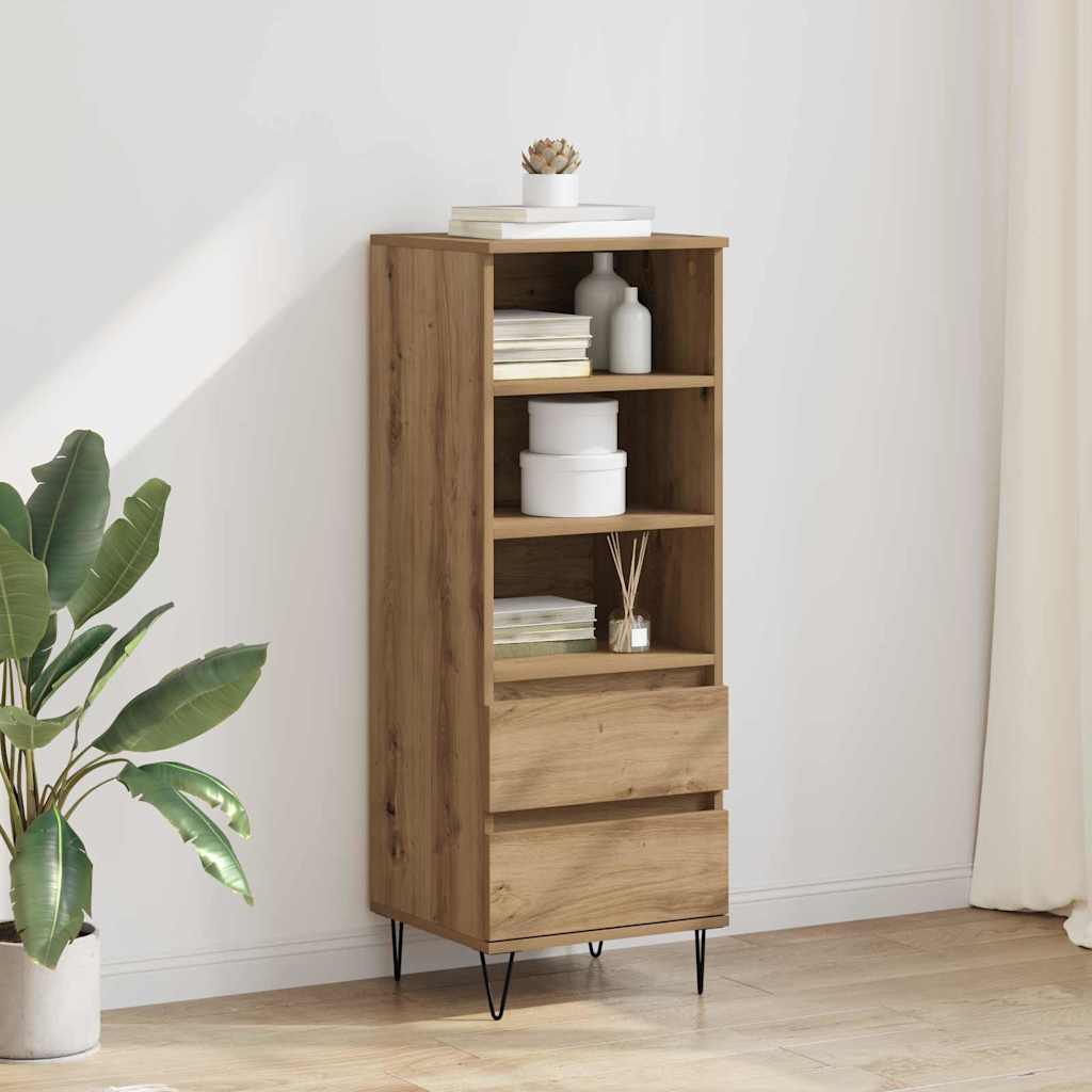 vidaXL Highboard Artisan Oak 40 x 36 x 110 cm Engineered Wood 1