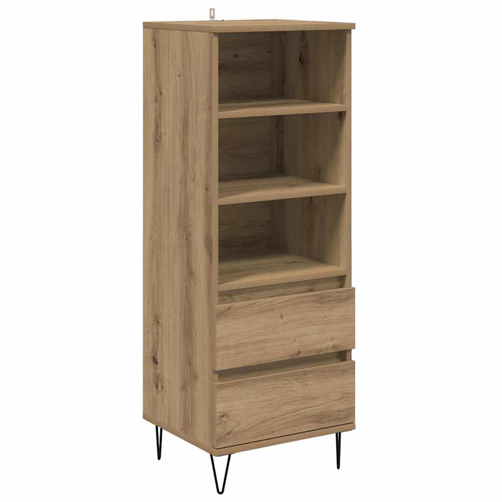 vidaXL Highboard Artisan Oak 40 x 36 x 110 cm Engineered Wood 2