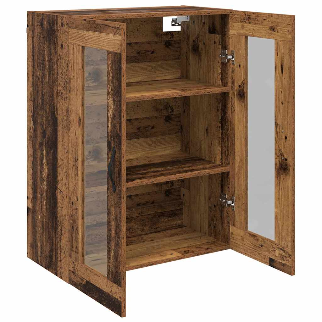 vidaXL Wall Mounted Cabinet Old Wood 69.5 x 34 x 90 cm 5