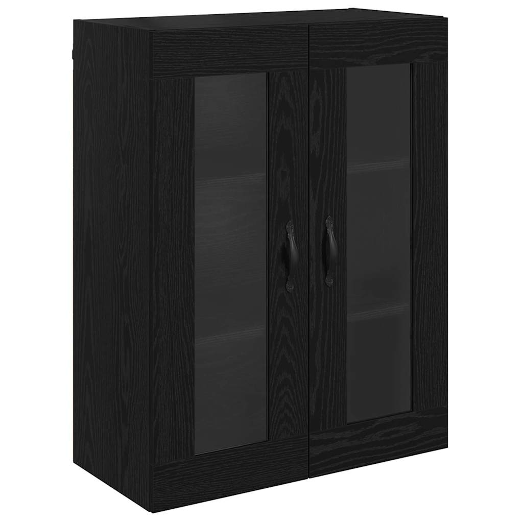 vidaXL Wall Mounted Cabinet Black Oak 69.5 x 34 x 90 cm 2