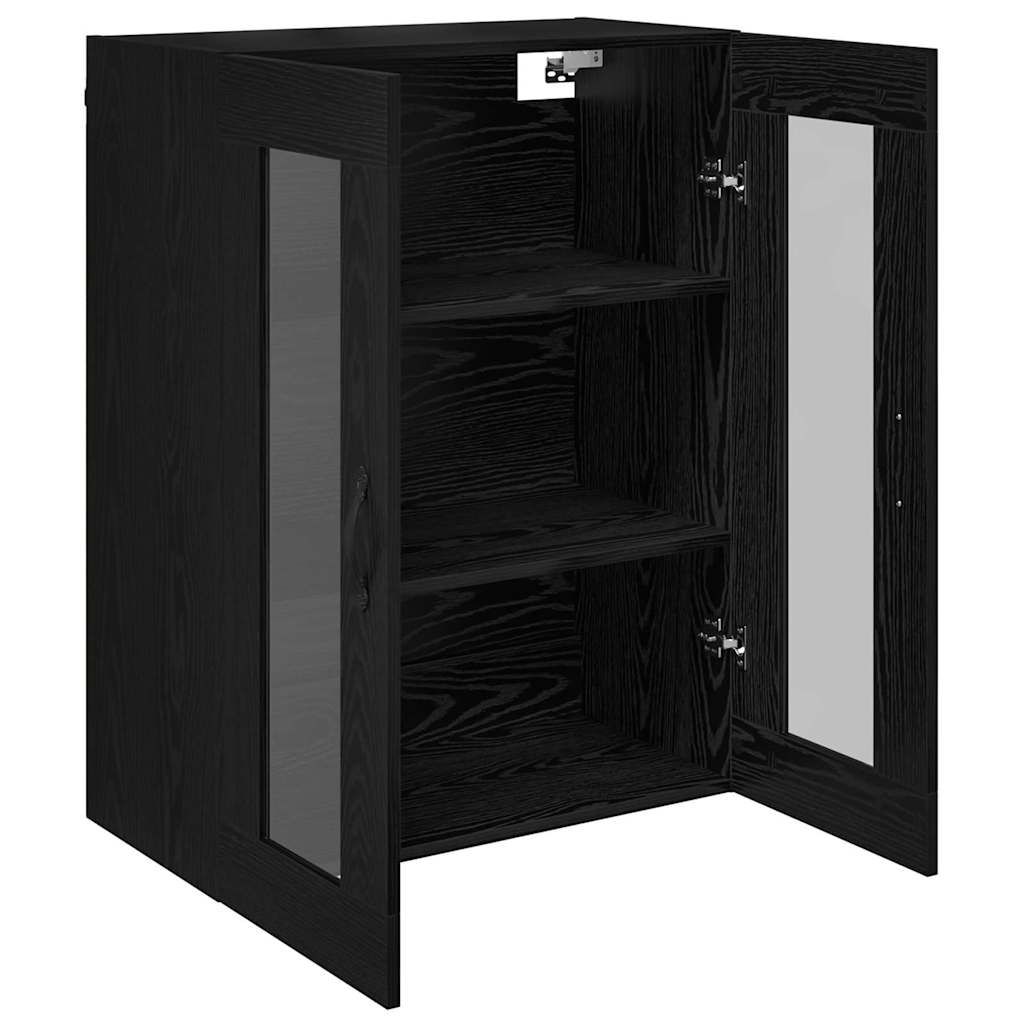 vidaXL Wall Mounted Cabinet Black Oak 69.5 x 34 x 90 cm 5