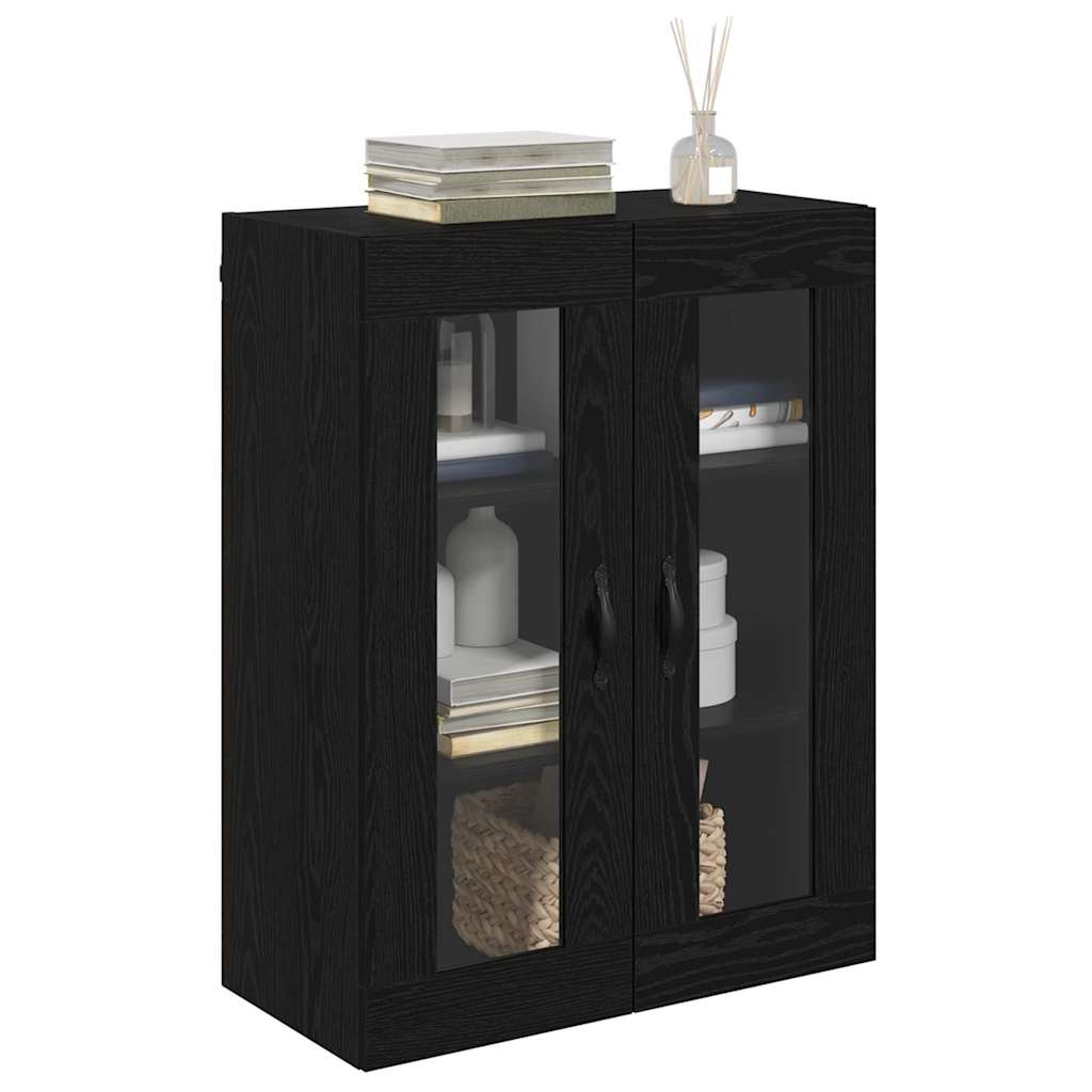 vidaXL Wall Mounted Cabinet Black Oak 69.5 x 34 x 90 cm 3