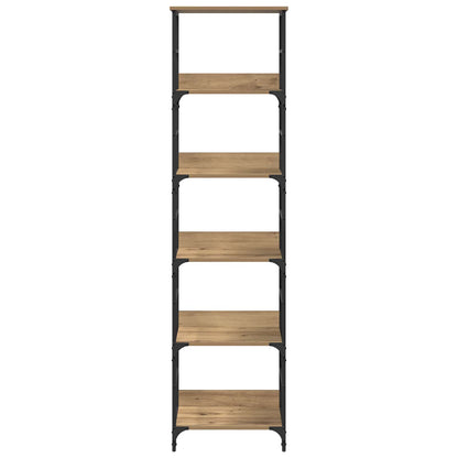 vidaXL Bookshelf 5-Tier 50x33x188.5cm Engineered Wood Artisan Oak 5
