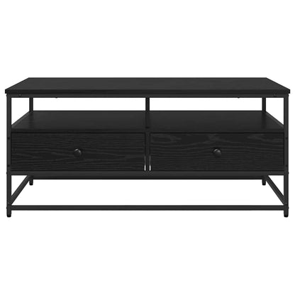 vidaXL Coffee Table Black Oak 100 x 51 x 45 cm Engineered Wood 6