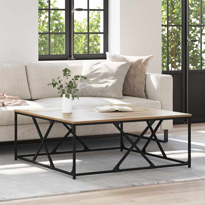 vidaXL Coffee Table Artisan Oak 100 x 100 x 40 cm Engineered Wood 1