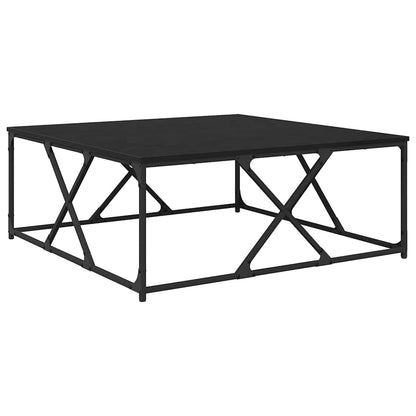 vidaXL Coffee Table Black Oak 100 x 100 x 40 cm Engineered Wood 2