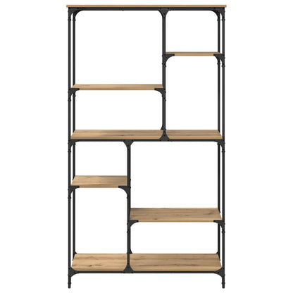 vidaXL Bookshelf 5-Tier 99 x 35.5 x 176 cm Engineered Wood Artisan Oak 5